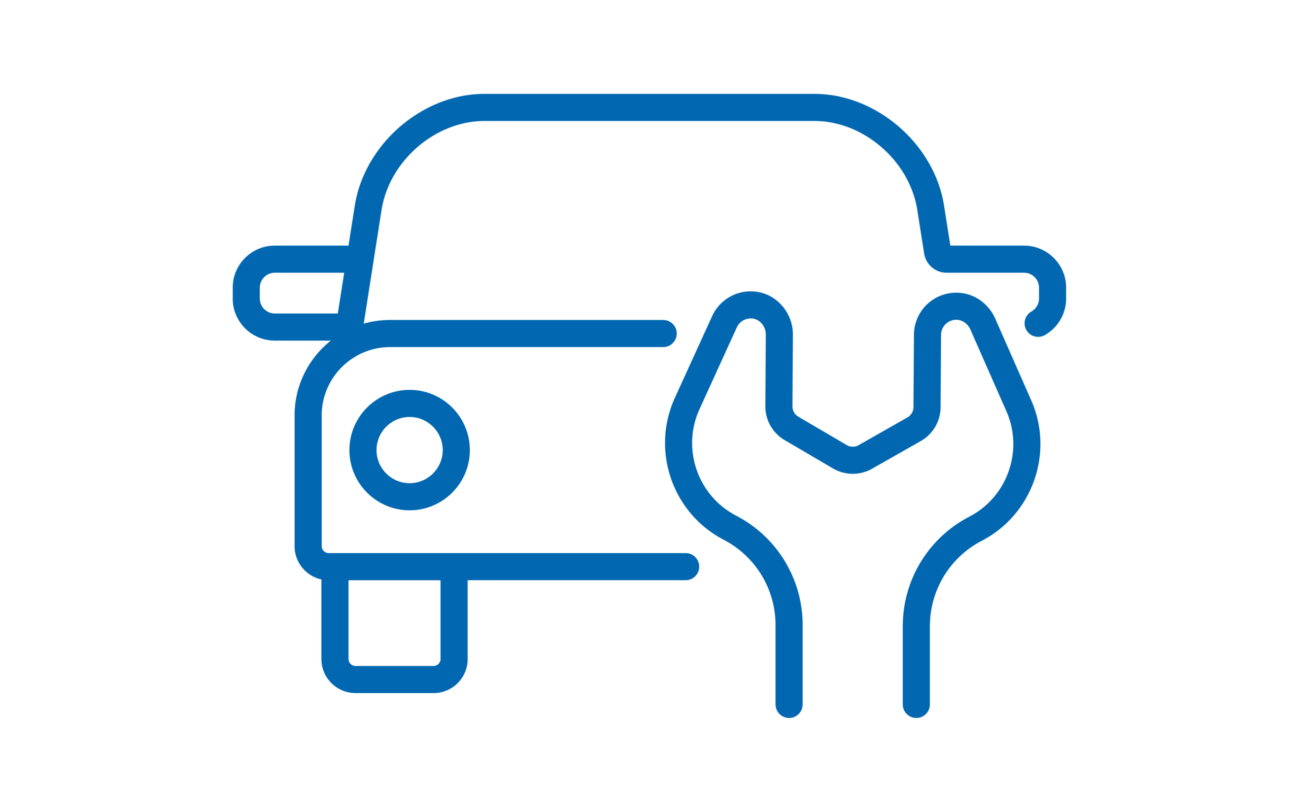 Icon für Reparaturservice in blau