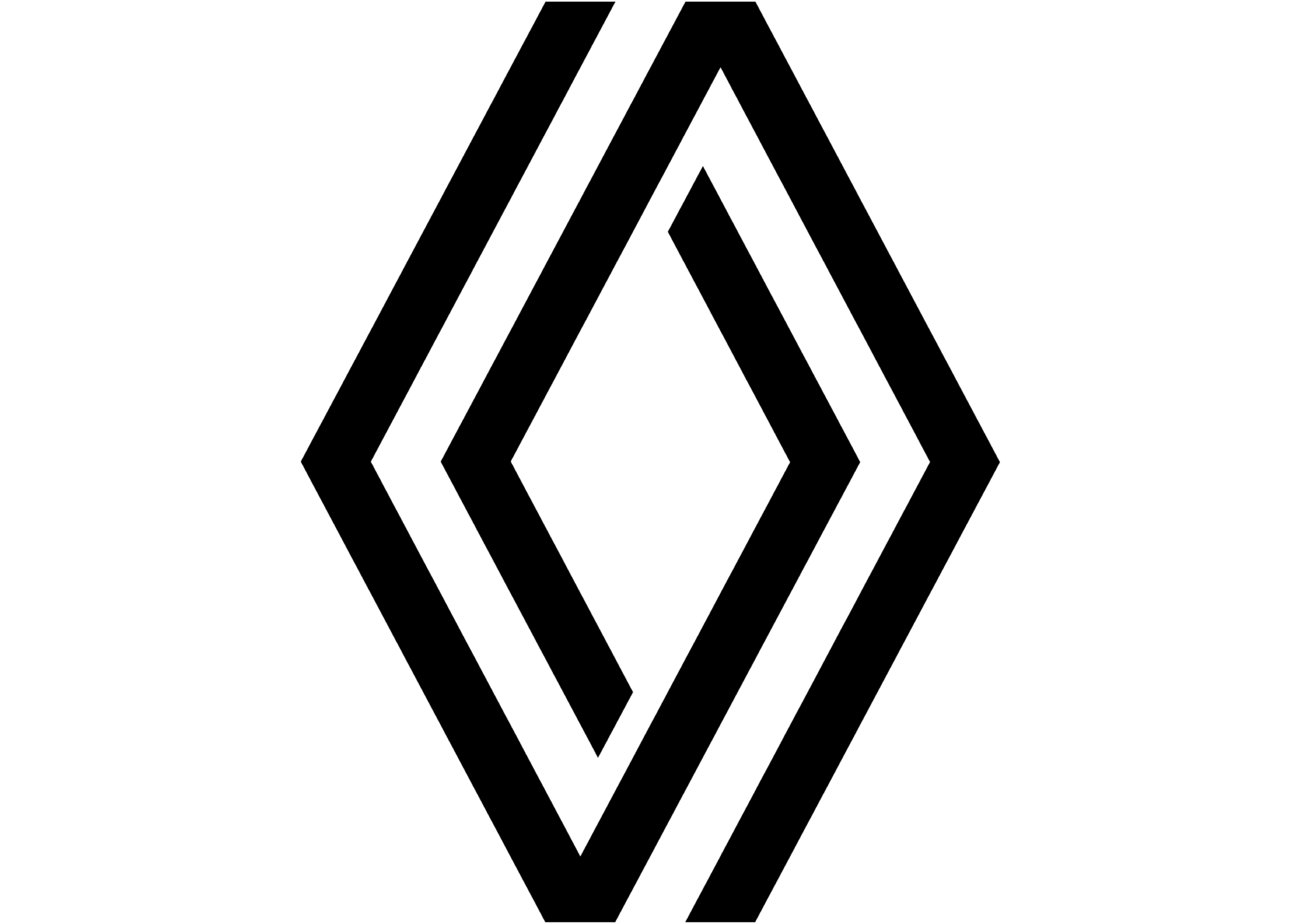 Logo der Automarke Renault in schwarz